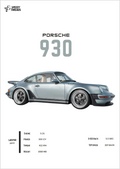 POSTER PORSCHE 930