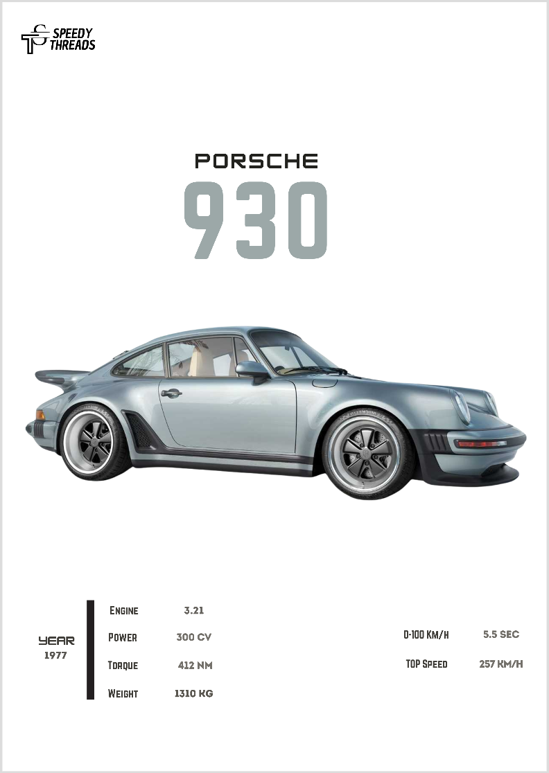 POSTER PORSCHE 930