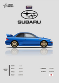 POSTER SUBARU STI 22B