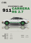 POSTER PORSCHE 911 CARRERA RS 2.7