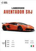 POSTER LAMBORGHINI AVENTADOR SVJ