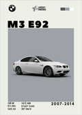 POSTER BMW M3 E92