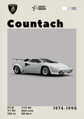 POSTER LAMBORGHINI COUNTACH