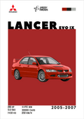 POSTER MITSUBISHI LANCER EVO 9