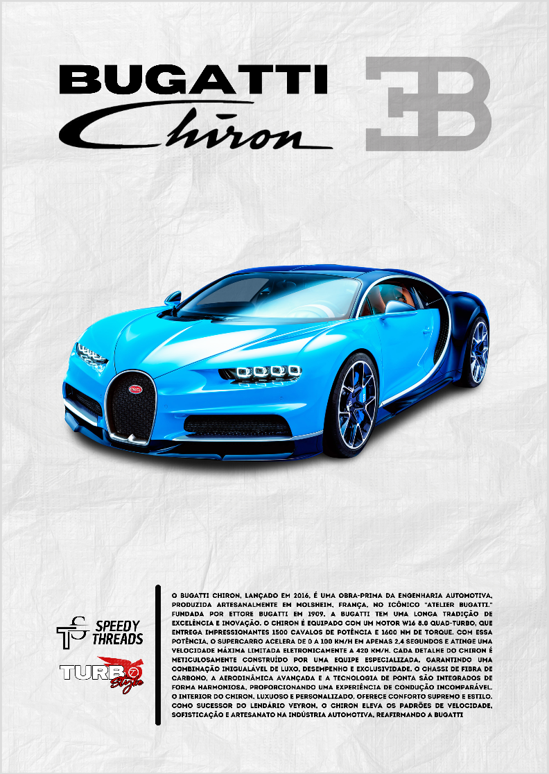 POSTER BUGATTI CHIRON