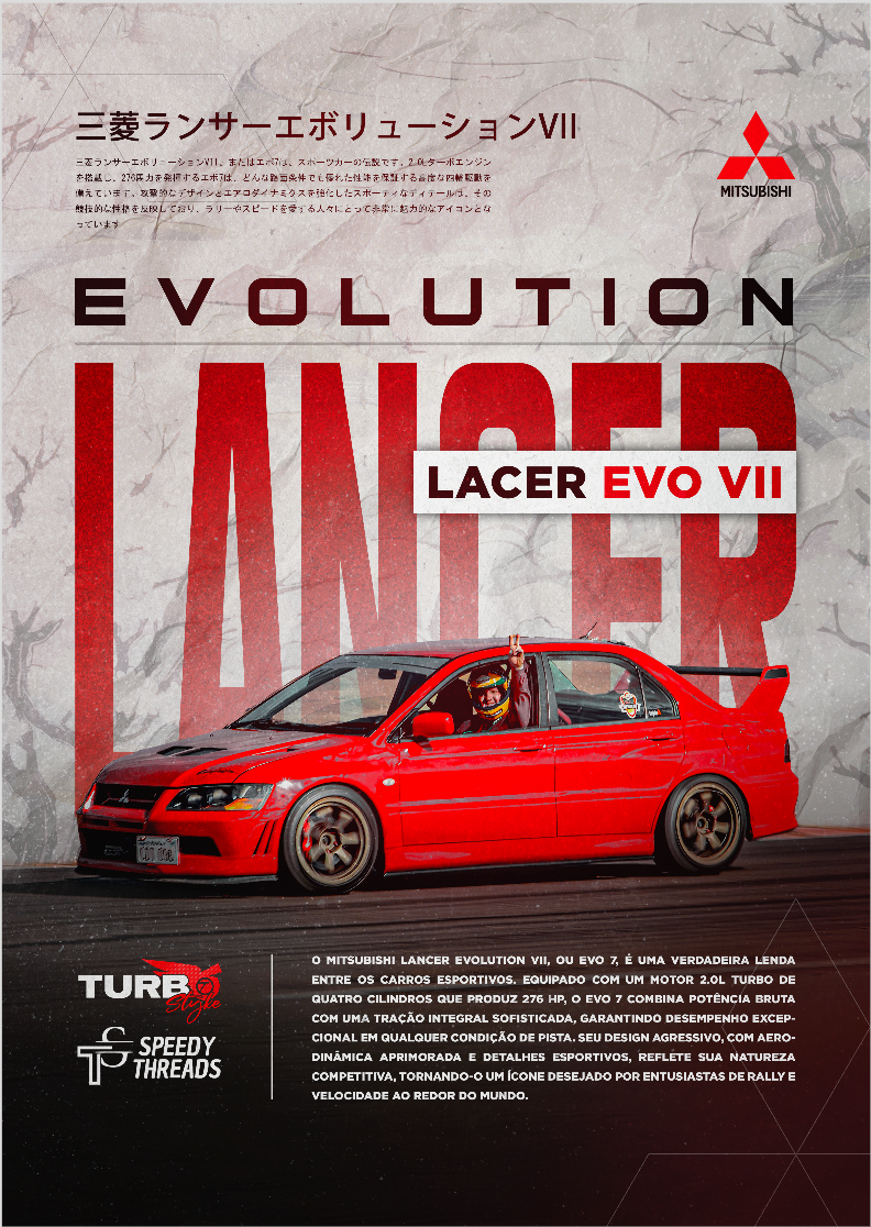 POSTER MITSUBISHI LANCER EVO VII