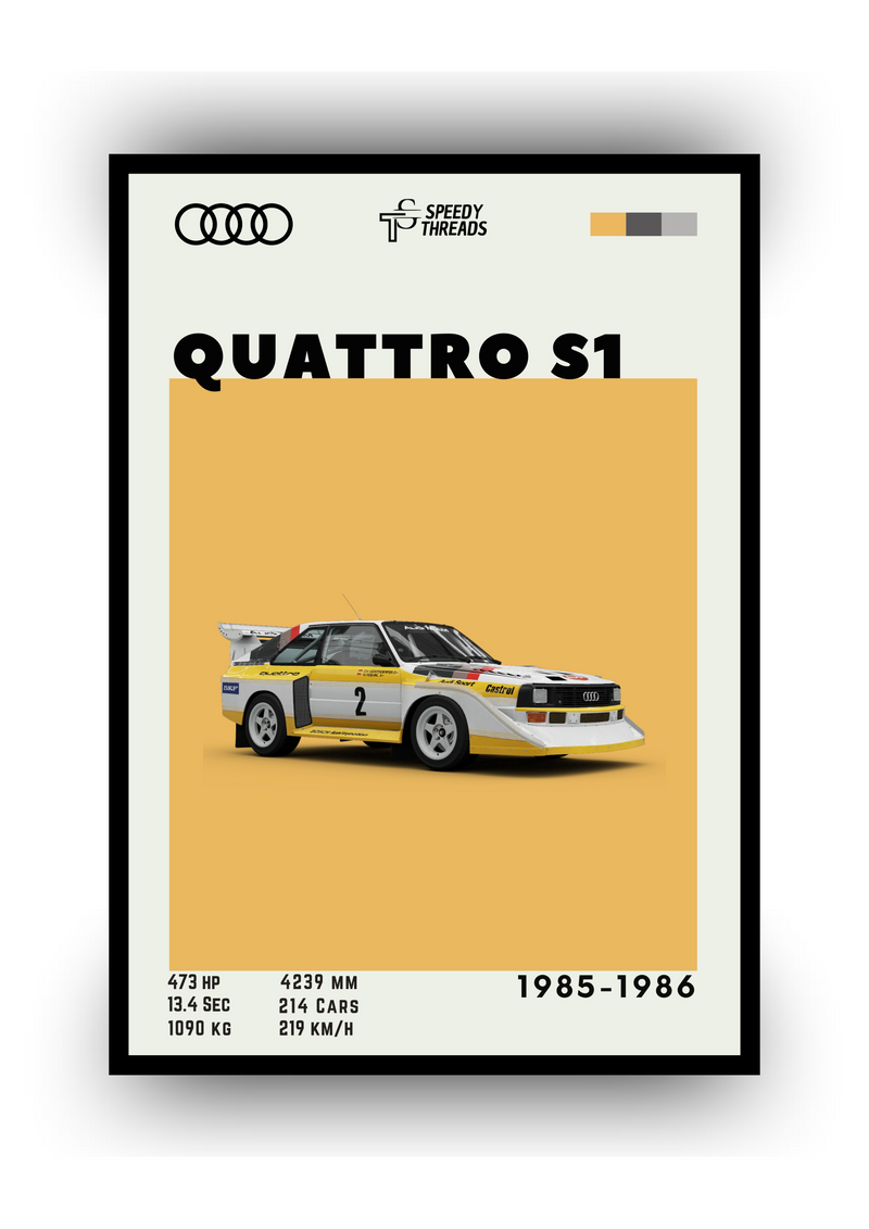 POSTER AUDI QUATTRO S1