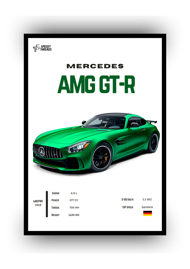 POSTER MERCEDES AMG GTR