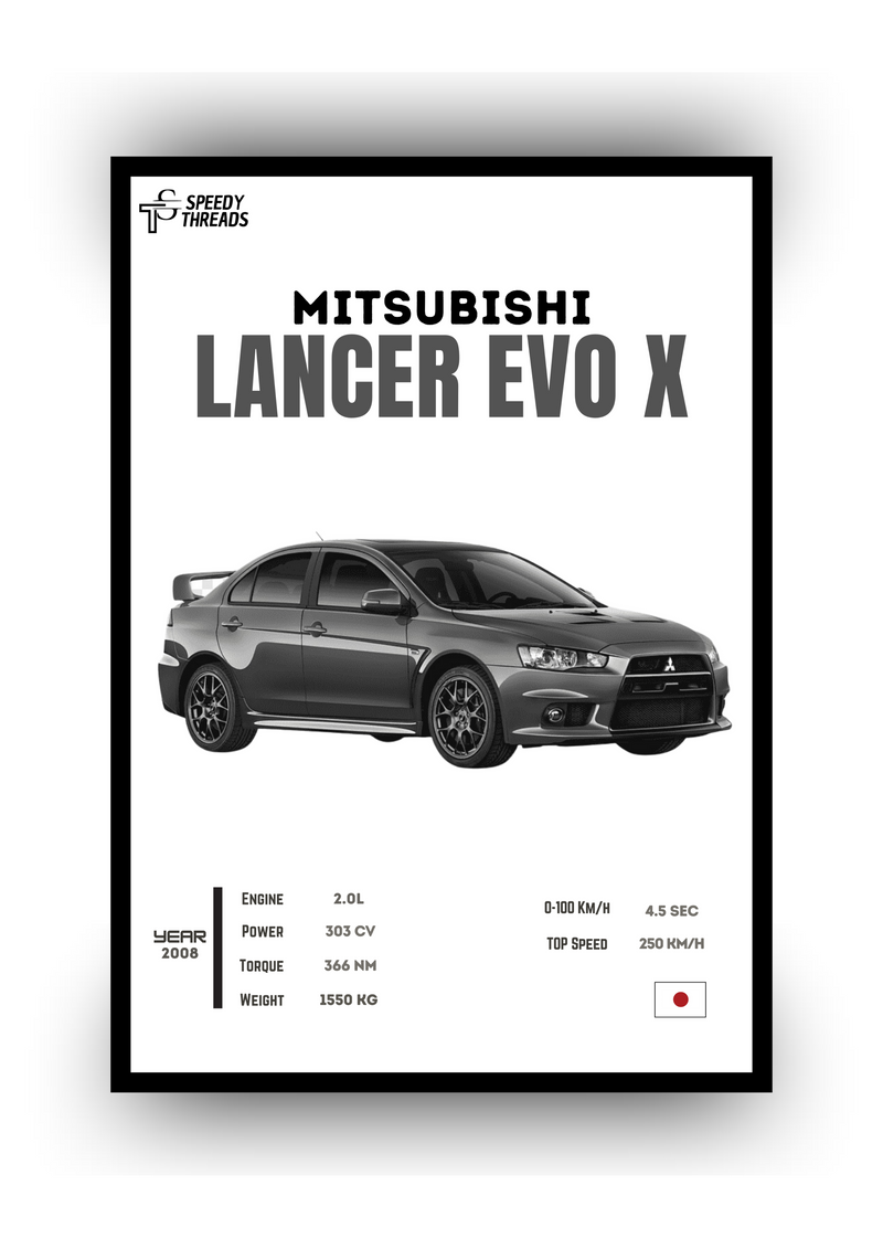 POSTER MITSUBISHI LANCER EVO X