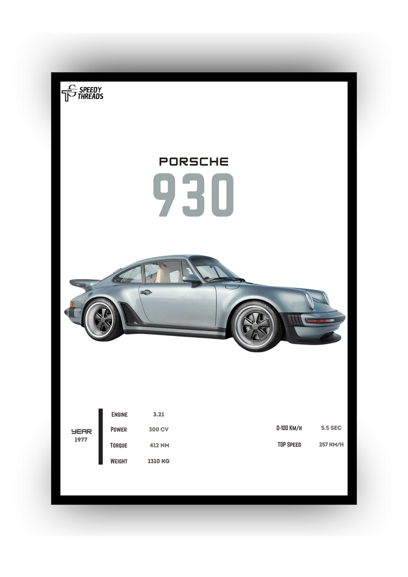 POSTER PORSCHE 930