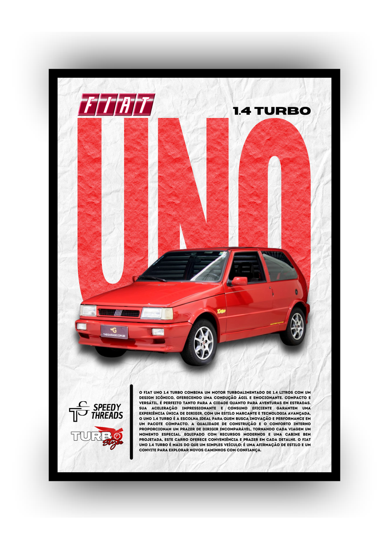 POSTER FIAT UNO TURBO