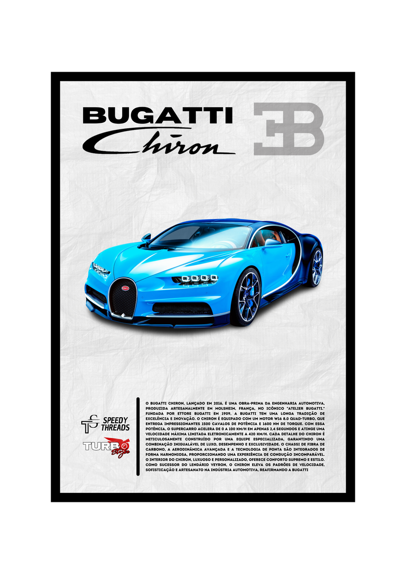 POSTER BUGATTI CHIRON